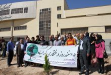 گزارش تصویری مراسم روز درخت کاری در دانشگاه  با حضور ورزشکاران ملی پوش شهرستان شاهرود  
